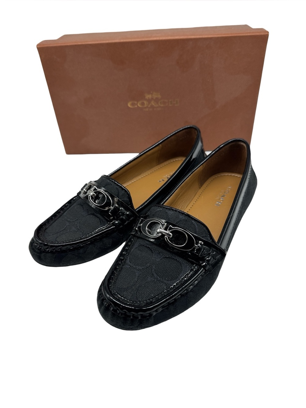 Coach Fortunata Black Loafers‎ Size 5.5